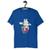 Camiseta Blusa Feminina - Girafinha Music Azul royal