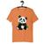 Camiseta Blusa Feminina - Urso Panda Laranja