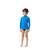 camiseta blusa infantil proteção uv50 solar praia piscina Azul bebê