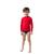 camiseta blusa infantil proteção uv50 solar praia piscina Vermelho