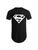 Camiseta Blusa Longlines Swag Oversized Masculina Super H Preto