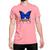 Camiseta Butterfly Borboleta Azul Gótico Punk Rosa