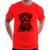 Camiseta Cachorro Rottweiler - Foca na Moda Vermelho