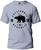 Camiseta Califórnia Republic Adulto Camisa Manga Curta Premium 100% Algodão Fresquinha Cinza, Preto