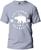Camiseta Califórnia Republic Adulto Camisa Manga Curta Premium 100% Algodão Fresquinha Cinza, Branco