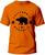 Camiseta Califórnia Republic Adulto Camisa Manga Curta Premium 100% Algodão Fresquinha Laranja, Preto