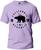 Camiseta Califórnia Republic Adulto Camisa Manga Curta Premium 100% Algodão Fresquinha Lilás, Preto