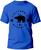 Camiseta Califórnia Republic Básica Malha Algodão 30.1 Masculina e Feminina Manga Curta Azul bic, Preto