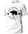 Camiseta Califórnia Republic Básica Malha Algodão 30.1 Masculina e Feminina Manga Curta Branco, Preto