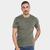 Camiseta Calvin Klein Casual Manga Curta Masculina Verde militar