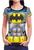 Camiseta Camisa Feminina Roupas Herois Famosas Top 3d Batman