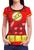 Camiseta Camisa Feminina Roupas Herois Famosas Top 3d Flash