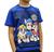 Camiseta Camisa Infantil Patrulha Canina Algodão Alta Qualidade Azul
