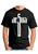 Camiseta camisa masculina jesus cristo Cruz gospel católica Preto