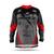 Camiseta Camisa Motocross Trilha Adulto Pro Tork Insane X Alongada Confortável Masculina Feminina Cinza, Vermelho