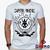 Camiseta Capital Inicial 100% Algodão Rock Geeko Branco gola v