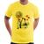 Camiseta Casal Namorados Beijando - Foca na Moda Amarelo