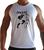 Camiseta Cavada Regata Muay Thai Academia Musculação Caminhada Treino Branca p