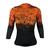 Camiseta Ciclismo Bike Feminina Proteção Uv Manga Longa Mtb Laranja, Preto