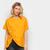 Camiseta Colcci Básica Assimétrica Feminina Amarelo