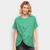 Camiseta Colcci Básica Assimétrica Feminina Verde
