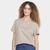 Camiseta Colcci Logo Feminina Bege