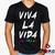 Camiseta Coldplay 100% Algodão Viva La Vida Rock Alternativo Geeko Preto gola v