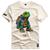 Camiseta Coleção Crazy Animals Tartaruga Maycon Shap Life Off white