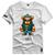 Camiseta Coleção Little Bears Urso Jaqueta Style Shap Life Branco