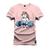 Camiseta Confortável Premium Estampada Unicornio Maromba Rosa