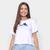 Camiseta Cropped Adidas Farm Rio Tie Die Feminina Branco, Azul petróleo