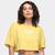 Camiseta Cropped Colcci Eco Active Feminina Amarelo