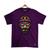 Camiseta DBL Gola Redonda Estampa CARA Streetwear fio 30.1 Penteado. Violeta