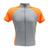 CAMISETA DE CICLISMO DeA MODAS ZIPPER TOTAL EM DRY FIT COM BOLSO NA COSTA-MASCULINO Cinza, Laranja