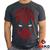 Camiseta Deadpool 100% Algodão  Geeko Grafite gola careca