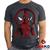 Camiseta Deadpool 100% Algodão  Geeko Grafite gola careca