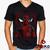 Camiseta Deadpool 100% Algodão  Geeko Preto gola v