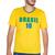 Camiseta Do Brasil Masculina Copa Do Mundo Gola Redonda Amarelo 5