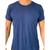 Camiseta Dry Fit 100% Poliamida Malha Fria Corrida Masculina Azul, Marinho