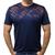 Camiseta Dry Fit Estampada Masculina Azul marinho riscos