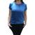 Camiseta Dry Fit Feminina Fitness 100% Poliester Academia Treino Corrida Azul hortênsia