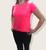 Camiseta Dry Fit Feminina Fitness 100% Poliester Academia Treino Corrida Rosa pink neon