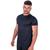 Camiseta Dry Fit Furadinha Academia Exercício Camisa Masculina Preto