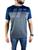 Camiseta Dry Fit Masculina Manga Curta Gangster Poliéster Azul