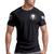 Camiseta Dry Fit Original Masculina Caveira Muscle Fit Caveira muscle white, Preto