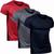 Camiseta Dry Fit Proteção Solar Uv Termica Academia Kit 3 Bordô