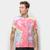 Camiseta Energia Natural Tie Dye Azul, Pink