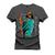 Camiseta Especial Plus Size Premium Estampada Caveira Universe Grafite