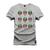 Camiseta Especial Plus Size Premium Estampada Mega Clones Cinza