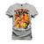Camiseta Especial Plus Size Premium Estampada Tupac Show Cinza